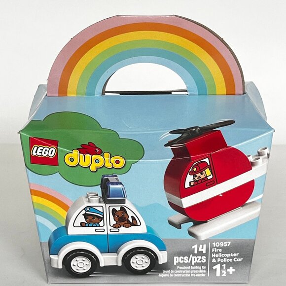 Brand New Lego DUPLO 10957 Fire Helicopter & Police Car Building Playset - Picture 3 of 10